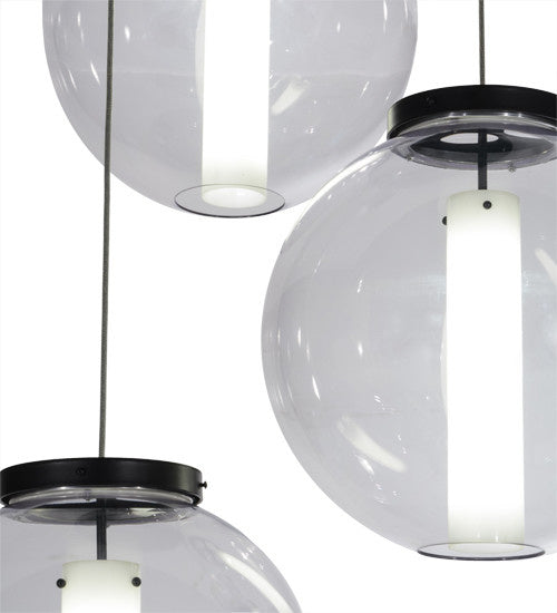 2nd Avenue - 62984-12 - Three Light Pendant - Bola - Black