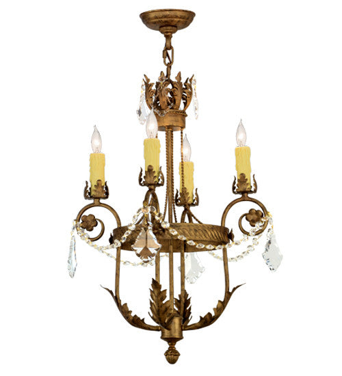 2nd Avenue - 87806.18.279X - Four Light Chandelier - Antonia - Spanish Gold