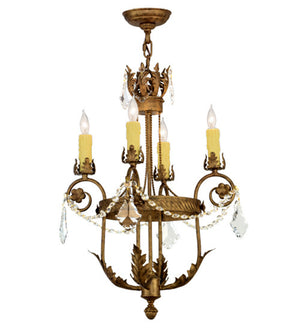 2nd Avenue - 87806.18.279X - Four Light Chandelier - Antonia - Spanish Gold