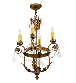 2nd Avenue - 87806.18.279X - Four Light Chandelier - Antonia - Spanish Gold