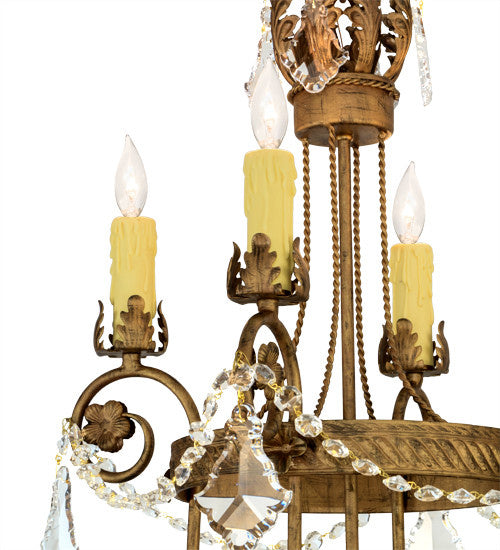 2nd Avenue - 87806.18.279X - Four Light Chandelier - Antonia - Spanish Gold