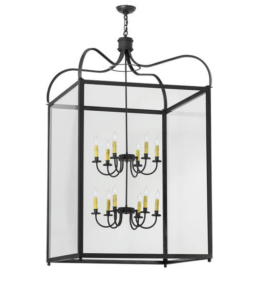 2nd Avenue - 18938-62 - 12 Light Pendant - Rennes - Charred Iron