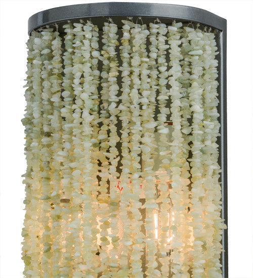 2nd Avenue - 202247-4.MOD - Two Light Wall Sconce - Jade - Black Chrome Over Nickel