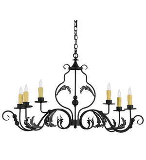 2nd Avenue - 61664-11 - Six Light Chandelier - Augusta - Wrought Iron