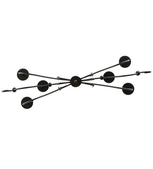 2nd Avenue - 61664-11 - Six Light Chandelier - Augusta - Wrought Iron