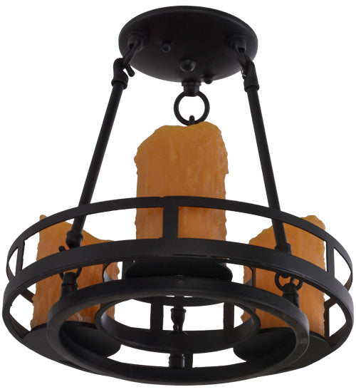 2nd Avenue - 48259-589 - Three Light Pendant - Barbury - Textured Black