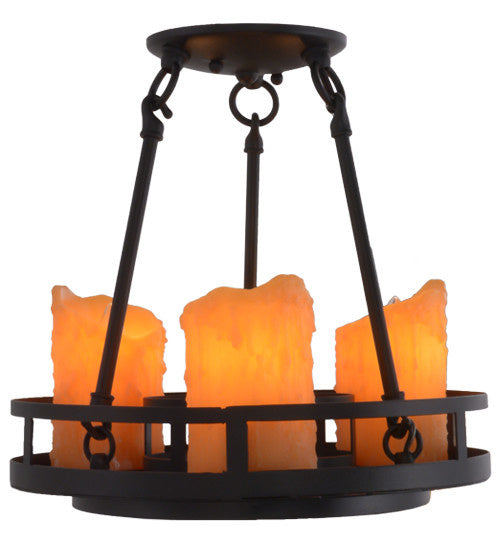 2nd Avenue - 48259-589 - Three Light Pendant - Barbury - Textured Black