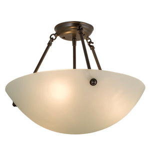 2nd Avenue - 222-23 - Three Light Semi Flush Mount - Cypola - Timeless Bronze