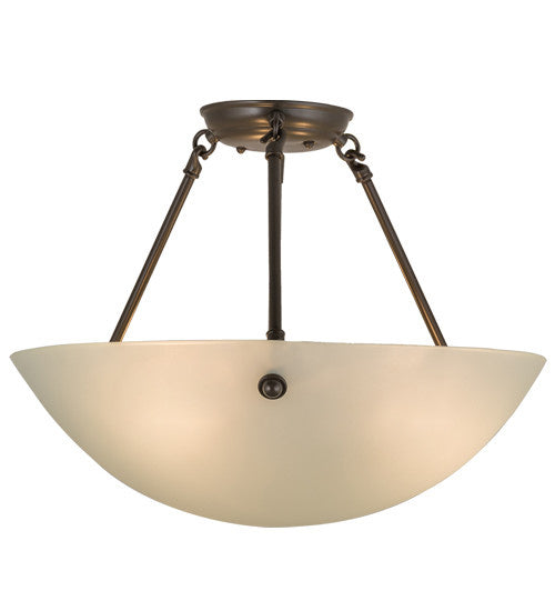 2nd Avenue - 222-23 - Three Light Semi Flush Mount - Cypola - Timeless Bronze