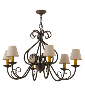 2nd Avenue - 216393-3 - Six Light Chandelier - Jenna - Gilded Tobacco