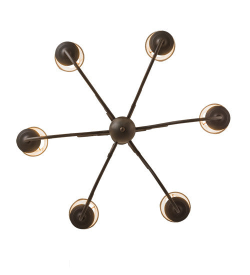 2nd Avenue - 216393-3 - Six Light Chandelier - Jenna - Gilded Tobacco