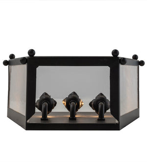 2nd Avenue - 75435.12.072U - Three Light Wall Sconce - Austin - Blackwash