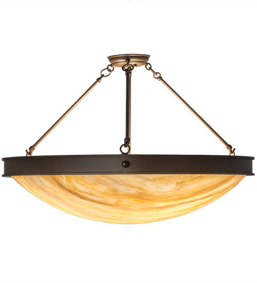 2nd Avenue - 65175-5 - Three Light Semi Flush Mount - Dionne - Cafe Noir