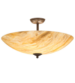 2nd Avenue - 65175-6 - Four Light Semi Flush Mount - Madison - Cafe Noir