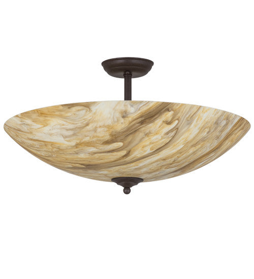 2nd Avenue - 65175-6 - Four Light Semi Flush Mount - Madison - Cafe Noir