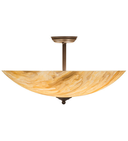 2nd Avenue - 65175-6 - Four Light Semi Flush Mount - Madison - Cafe Noir