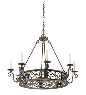 2nd Avenue - 01.0862.36.MOD - Eight Light Chandelier - Delano - Antique Copper