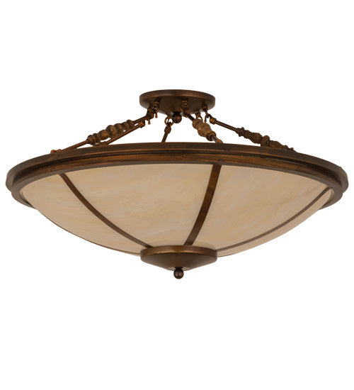 2nd Avenue - 56712-3 - Four Light Semi Flush Mount - Commerce - Vintage Copper