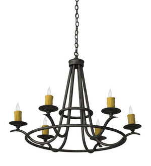 2nd Avenue - 01.0770.36.304U - Six Light Chandelier - Octavia - Antique Iron Ore