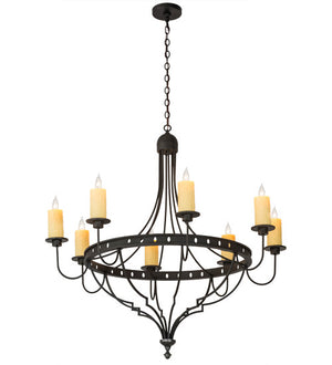 2nd Avenue - 58575-5 - Eight Light Chandelier - Bottini - Wrought Iron