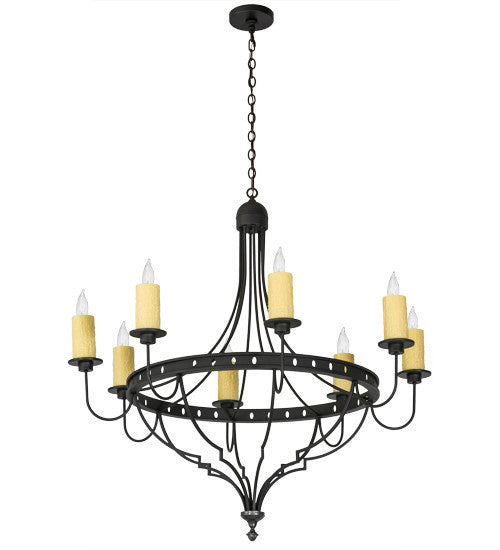 2nd Avenue - 58575-5 - Eight Light Chandelier - Bottini - Wrought Iron