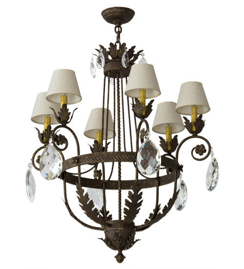 2nd Avenue - 217981-6 - Six Light Chandelier - Antonia - Pompeii Gold