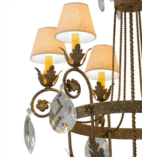 2nd Avenue - 217981-6 - Six Light Chandelier - Antonia - Pompeii Gold