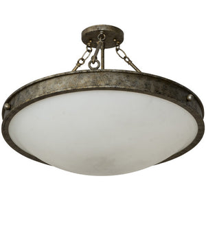 2nd Avenue - 47073-26 - Three Light Semi Flush Mount - Dionne - Corinth