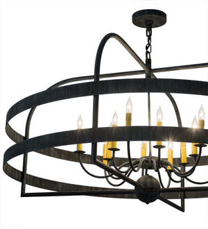 2nd Avenue - 05.0886.48.075U - 12 Light Chandelier - Aldari - Antique Iron Gate