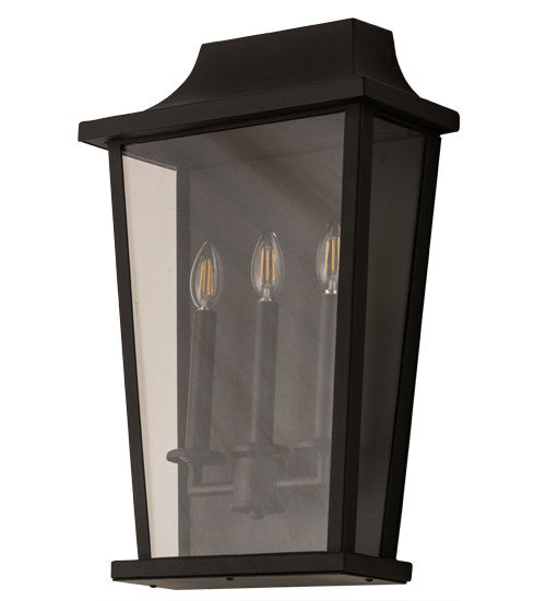 2nd Avenue - 39547-817 - Three Light Wall Sconce - Bastille - Solar Black