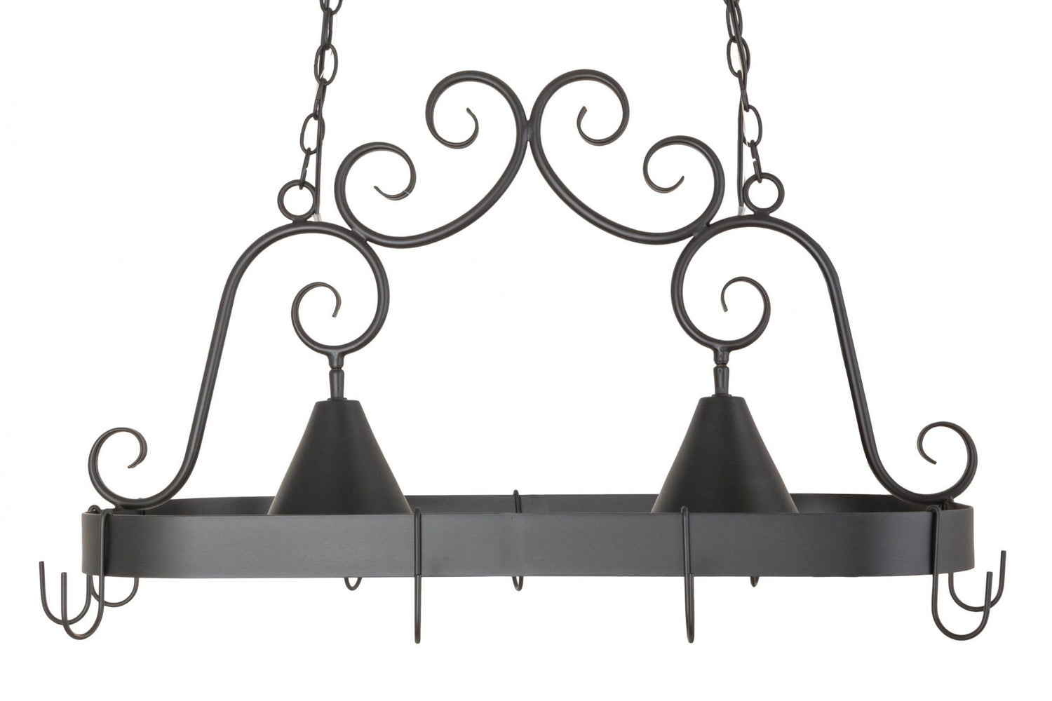 2nd Avenue - 8015.32.ES.072U - Two Light Pot Rack - Elana - Blackwash