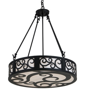 2nd Avenue - 871493.24.3BLKTEX.FASA - Three Light Pendant - Dean - Textured Black