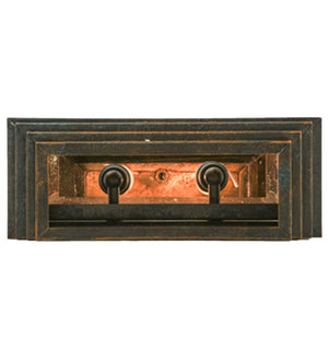 2nd Avenue - 204267-1 - Two Light Wall Sconce - Bastille - Golden Bronze