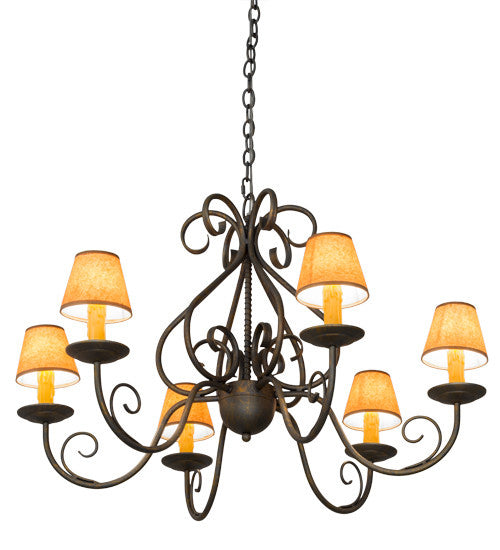 2nd Avenue - 87948.36.074U - Six Light Chandelier - Jenna - French Bronze