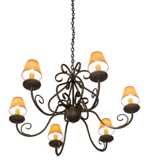 2nd Avenue - 87948.36.074U - Six Light Chandelier - Jenna - French Bronze