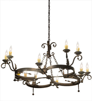 2nd Avenue - 01.0839.60.261U - 12 Light Chandelier - Andorra - Gilded Tobacco