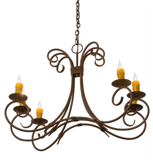 2nd Avenue - 87674.36.132U - Six Light Chandelier - Elon - Cortez Gold