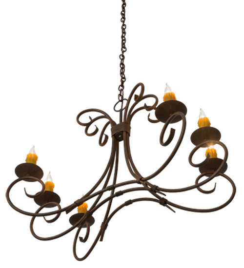 2nd Avenue - 87674.36.132U - Six Light Chandelier - Elon - Cortez Gold