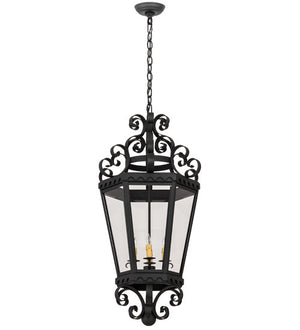 2nd Avenue - 871464.16.SCROLL.3BLK - Four Light Pendant - Cadenza - Black Textured