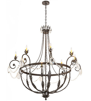 2nd Avenue - 200357-5 - Eight Light Chandelier - Antonia - Chestnut