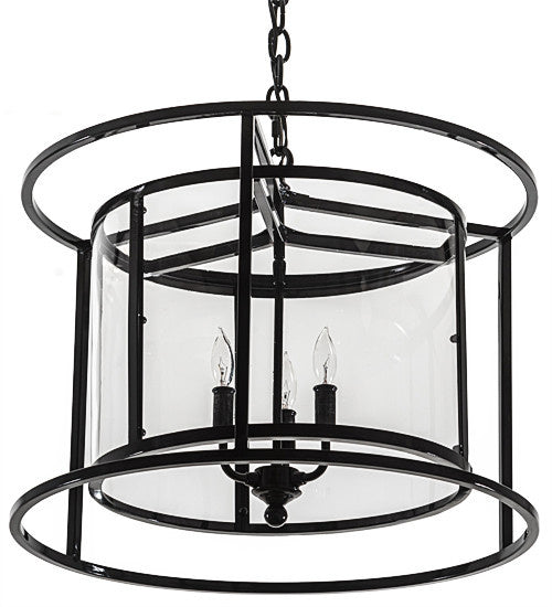 2nd Avenue - 201919-45 - Three Light Pendant - Kitzi - Mirror Black