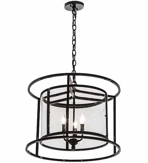 2nd Avenue - 201919-45 - Three Light Pendant - Kitzi - Mirror Black