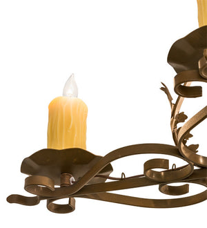 2nd Avenue - 8020.28.ES.063U - Four Light Chandelier - Elianna - Rustic Iron