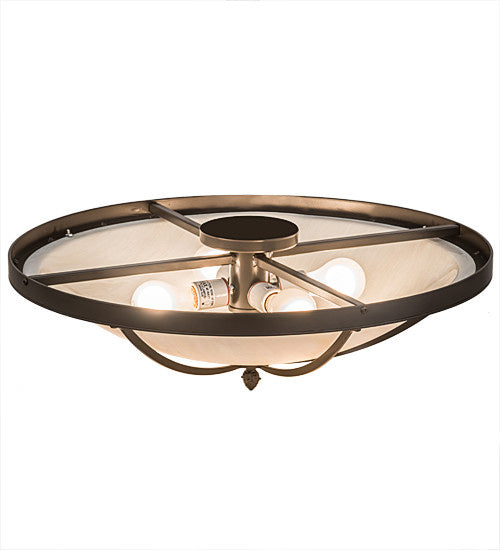 2nd Avenue - 05.0983.24-288 - Four Light Flush Mount - Dominga - Timeless Bronze