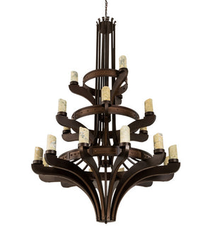 2nd Avenue - 57620-6 - 21 Light Chandelier - Castilla - Mahogany Bronze/C-Mahogany Bronze