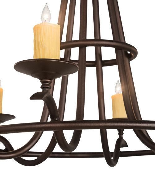 2nd Avenue - 66735-7 - Six Light Chandelier - Octavia - Mahogany Bronze