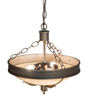 2nd Avenue - 32469-18 - Three Light Pendant - Hoja - French Bronze