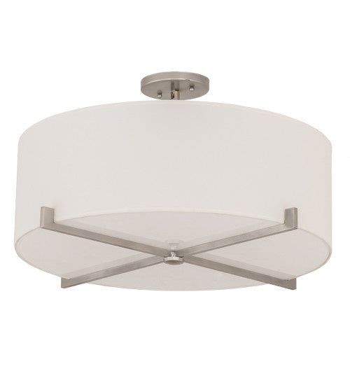 2nd Avenue - S12447-41 - Four Light Flush Mount - Cilindro - Brushed Nickel