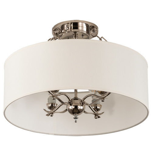 2nd Avenue - 217888-57.PN - Four Light Semi Flush Mount - Cilindro - Polished Nickel