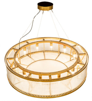 2nd Avenue - 9738-6 - 12 Light Pendant - Marquee - Matte Buttered Brass